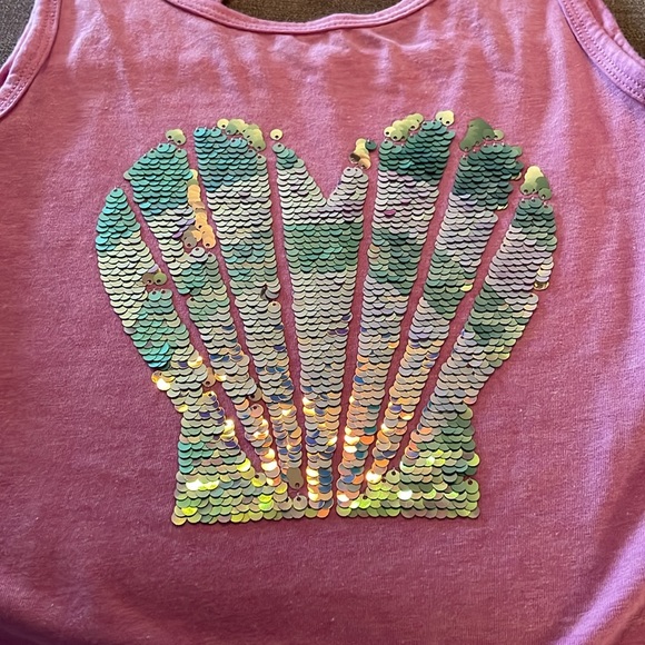Cat & Jack Girls Sequin Shell Tank Top - Picture 5 of 5